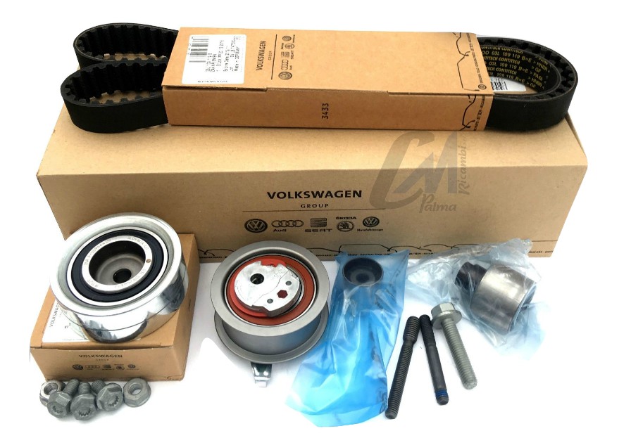 KIT DISTRIBUZIONE ORIGINALE VOLKSWAGEN VW GOLF VI POLO 6R 1.6 2.0 TDI CADDY  III